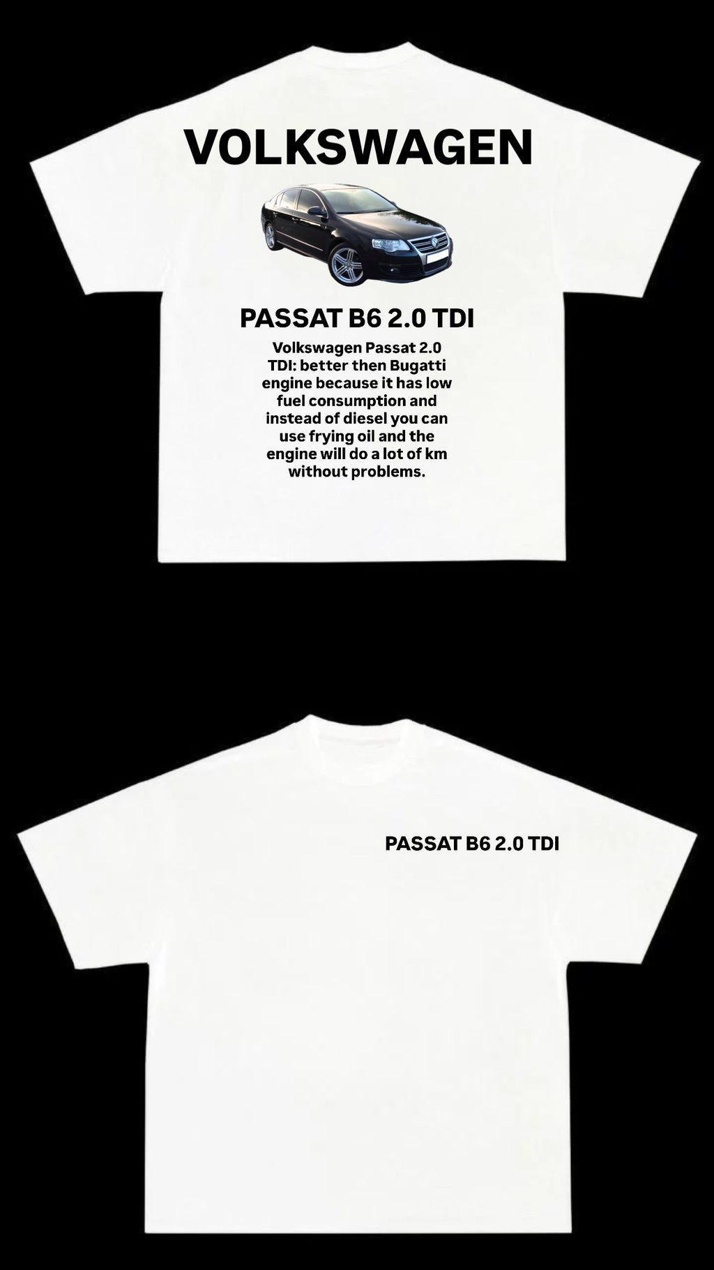 t shirt PASSAT B6 2.0 TDI black