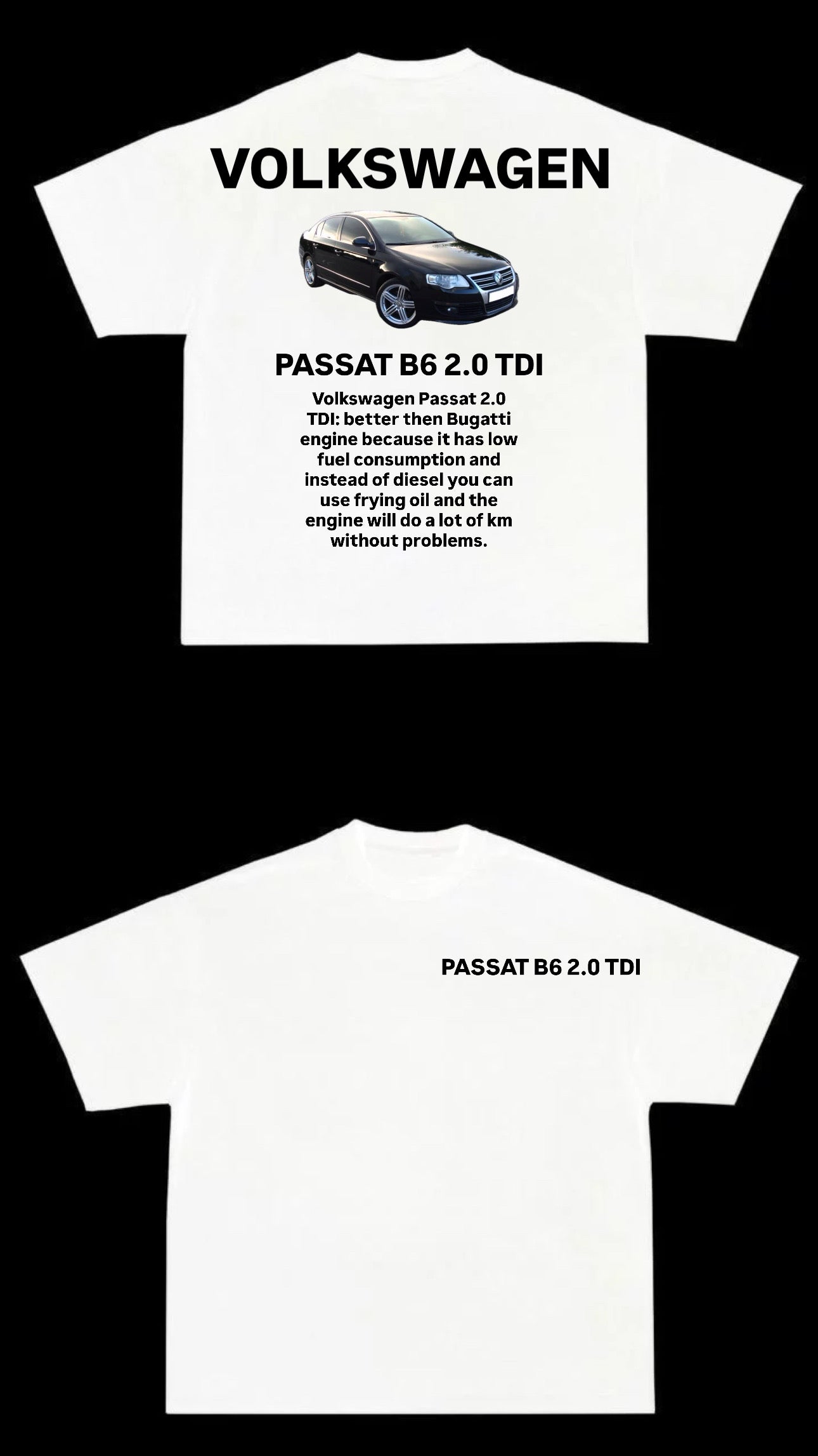 t shirt PASSAT B6 2.0 TDI black