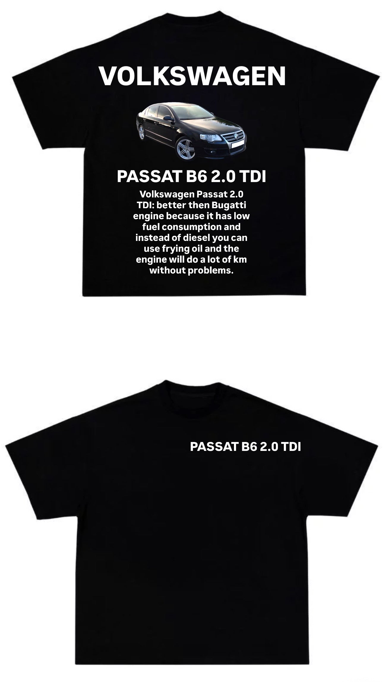 t shirt PASSAT B6 2.0 TDI black