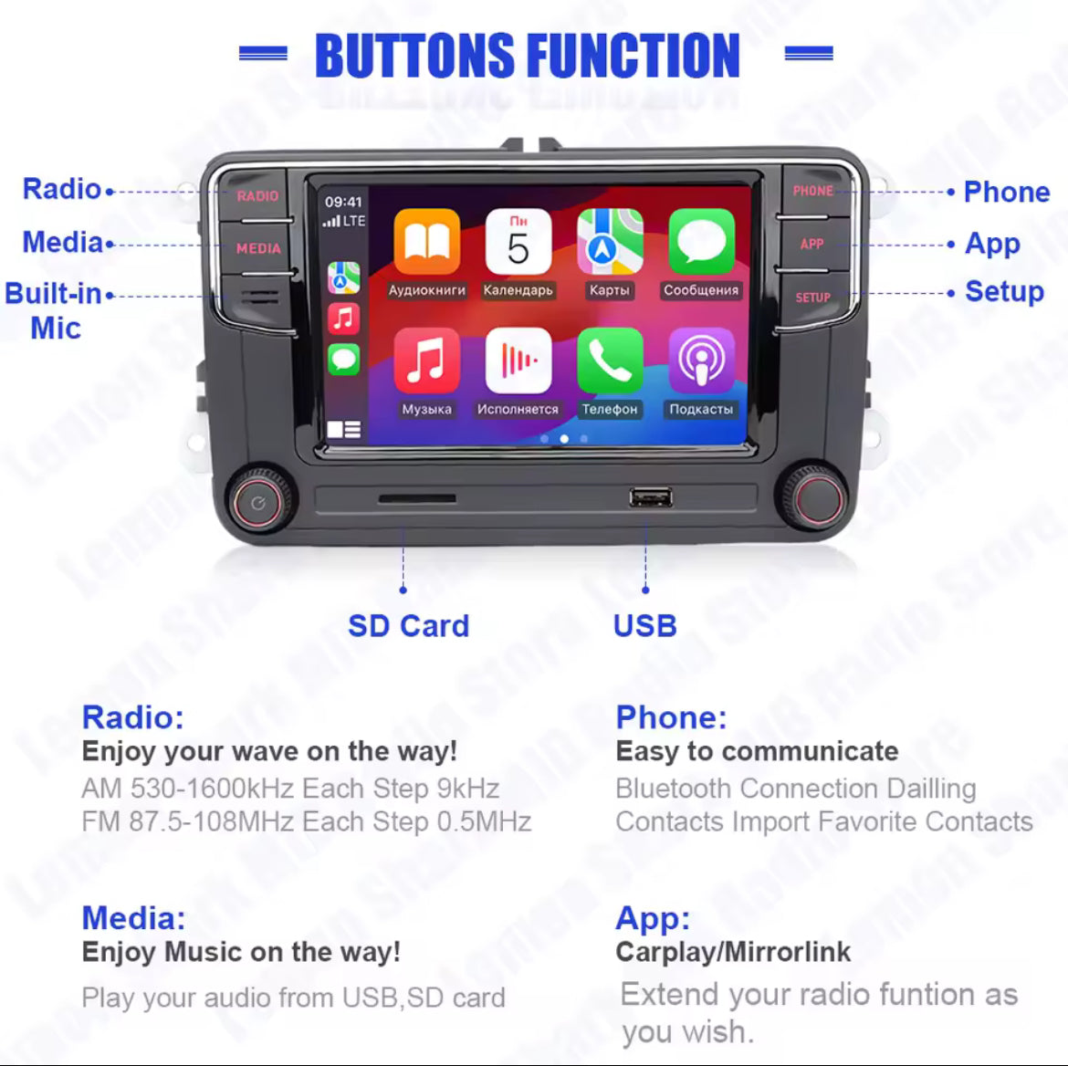 rcd 360 pro apple carplay original radio
